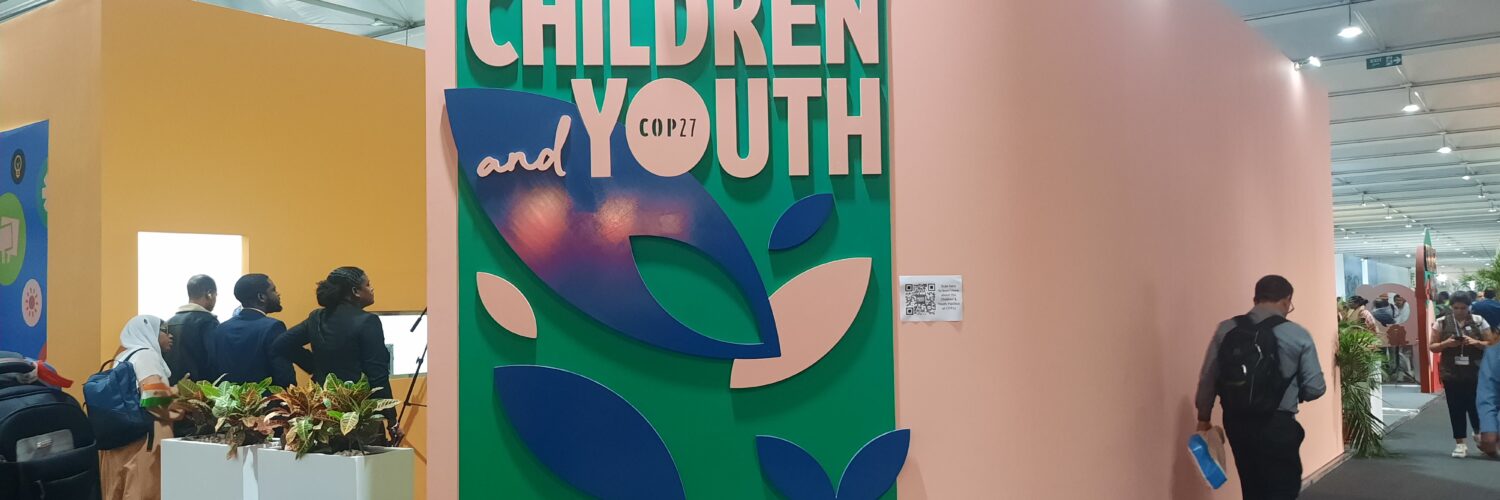 The Children & Youth Pavilion located at the Blue Zone in COP27, Egypt