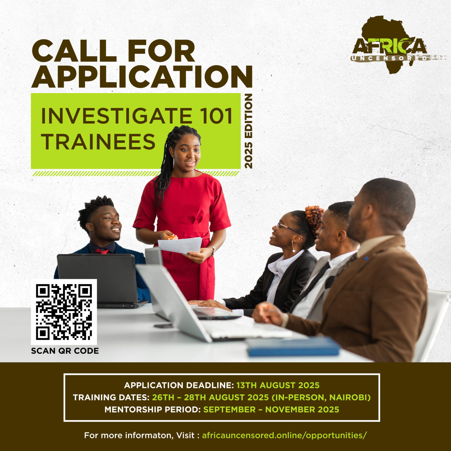 Trainees First Call Call for Trainees: 2025 Investigate 101-2 Training Program - Africa ...